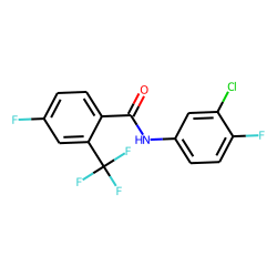 4-Fluoro-2-trifluoromethylbenzamide, N-(3-chloro-4-fluorophenyl)-
