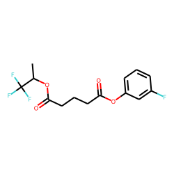 Glutaric acid, 1,1,1-trifluoroprop-2-yl 3-fluorophenyl ester