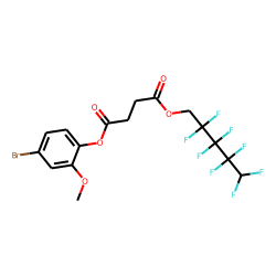 Succinic acid, 2,2,3,3,4,4,5,5-octafluoropentyl 4-bromo-2-methoxyphenyl ester