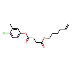 Succinic acid, 4-chloro-3-methylphenyl hex-5-en-1-yl ester
