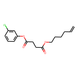 Succinic acid, 3-chlorophenyl hex-5-en-1-yl ester