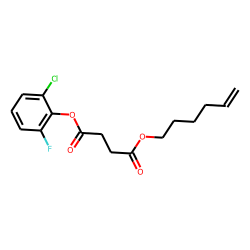 Succinic acid, 2-chloro-6-fluorophenyl hex-5-en-1-yl ester