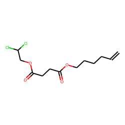 Succinic acid, 2,2-dichloroethyl hex-5-en-1-yl ester