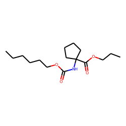1-Aminocyclopentanecarboxylic acid, N-(hexyloxycarbonyl)-, propyl ester