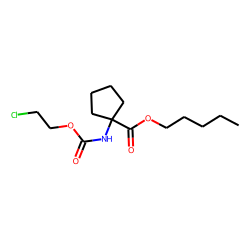 1-Aminocyclopentanecarboxylic acid, N-(2-chloroethoxycarbonyl)-, pentyl ester