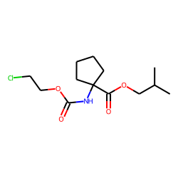 1-Aminocyclopentanecarboxylic acid, N-(2-chloroethoxycarbonyl)-, isobutyl ester