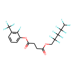 Succinic acid, 2,2,3,3,4,4,5,5-octafluoropentyl 2-fluoro-3-(trifluoromethyl)phenyl ester