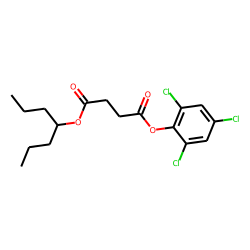 Succinic acid, 2,4,6-trichlorophenyl 4-heptyl ester