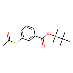 Benzoic acid, 3-acetylthio-, tert.-butyldimethylsilyl ester