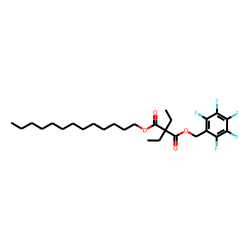 Diethylmalonic acid, pentafluorobenzyl tridecyl ester