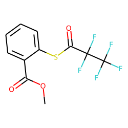 Benzoic acid, 2-(pentafluoropropionylthio)-, methyl ester
