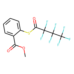 Benzoic acid, 2-(heptafluorobutyrylthio)-, methyl ester