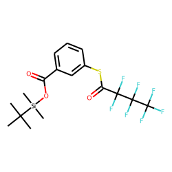 Benzoic acid, 3-heptafluorobutyrylthio-, tert.-butyldimethylsilyl ester
