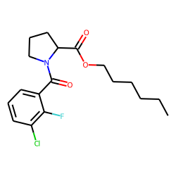 L-Proline, N-(3-chloro-2-fluorobenzoyl)-, hexyl ester