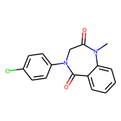 3H-1,4-benzodiazepine-2,5-dione,4-(p-chlorophenyl)-1,2,4,5-tetrahydro-1-methyl-