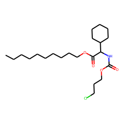 Glycine, 2-cyclohexyl-N-(3-chloropropoxycarbonyl)-, decyl ester