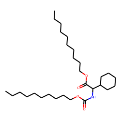 Glycine, 2-cyclohexyl-N-decyloxycarbonyl-, decyl ester