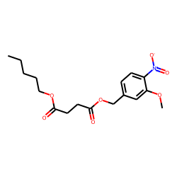 Succinic acid, 3-methoxy-4-nitrobenzyl pentyl ester