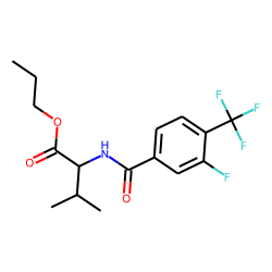 L-Valine, N-(3-fluoro-4-trifluoromethylbenzoyl)-, propyl ester