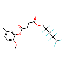 Succinic acid, 2,2,3,3,4,4,5,5-octafluoropentyl 2-methoxy-5-methylphenyl ester