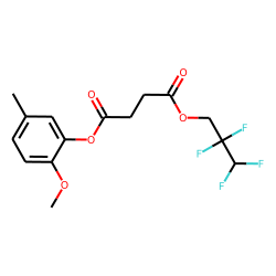 Succinic acid, 2,2,3,3-tetrafluoropropyl 2-methoxy-5-methylphenyl ester