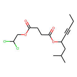 Succinic acid, 2,2-dichloroethyl 2-methyloct-5-yn-4-yl ester