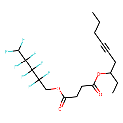 Succinic acid, 2,2,3,3,4,4,5,5-octafluoropentyl non-5-yn-3-yl ester