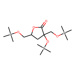 3-Deoxy-2-C-hydroxymethyl-erythro-pentonic acid, 1,4-lactone, TMS