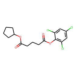 Glutaric acid, cyclopentyl 2,4,6-trichlorophenyl ester