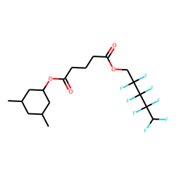 Glutaric acid, 3,5-dimethylcyclohexyl 2,2,3,3,4,4,5,5-octafluoropentyl ester