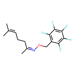 6-Methyl-5-hepten-2-one oxime, o-[(pentafluorophenyl)methyl]-