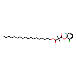 Dimethylmalonic acid, 2-chloro-6-fluorophenyl octadecyl ester