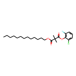 Dimethylmalonic acid, 2-chloro-6-fluorophenyl tridecyl ester