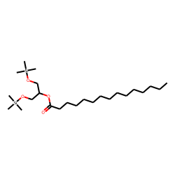 Pentadecanoic acid, 1,3-bis-(OTMS) propyl ester («beta»-glyceryl pentadecanoate)
