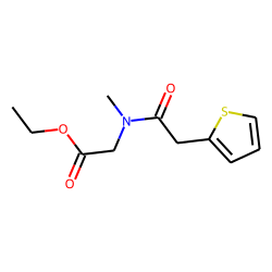 Sarcosine, N-(2-thiophenylacetyl)-, ethyl ester