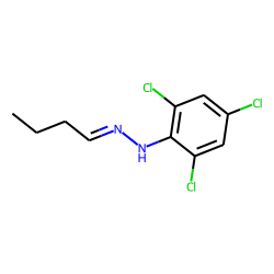 Butanal, 2,4,6-trichlorophenyl hydrazone, #2