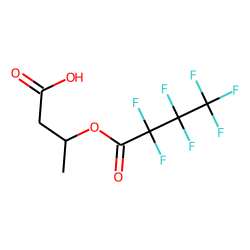 (+-)-3-hydroxybutyric acid, heptafluorobutyrate