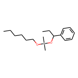 Silane, dimethyl(1-phenylpropoxy)hexyloxy-