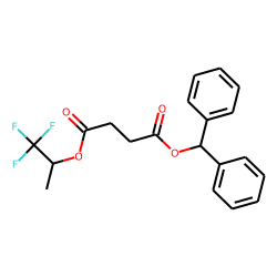 Succinic acid, 1,1,1-trifluoroprop-2-yl diphenylmethyl ester