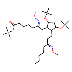 13,14-Dihydro-6,15-diketo-PGF1A, MO-TMS, isomer # 2