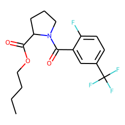 L-Proline, N-(2-fluoro-5-trifluoromethylbenzoyl)-, butyl ester