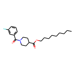 Isonipecotic acid, N-(3-fluorobenzoyl)-, nonyl ester