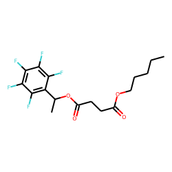 Succinic acid, 1-(pentafluorophenyl)ethyl pentyl ester