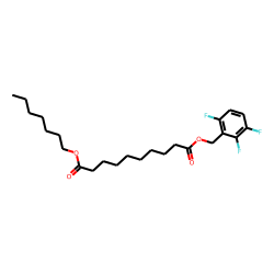 Sebacic acid, heptyl 2,3,6-trifluorobenzyl ester