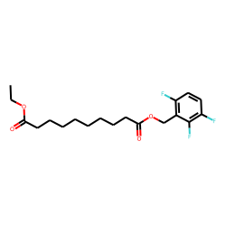 Sebacic acid, ethyl 2,3,6-trifluorobenzyl ester