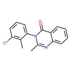 Quinazolinone, 4(3h)-, 3-(3-chloro-o-tolyl)-2-methyl-