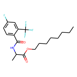 D-Alanine, N-(4-fluoro-2-trifluoromethylbenzoyl)-, octyl ester