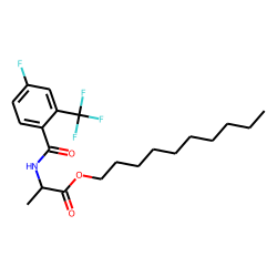 D-Alanine, N-(4-fluoro-2-trifluoromethylbenzoyl)-, decyl ester