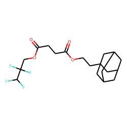 Succinic acid, 2-(adamant-1-yl)ethyl 2,2,3,3-tetrafluoropropyl ester