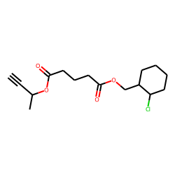 Glutaric acid, (2-chlorocyclohexyl)methyl but-3-yn-2-yl ester